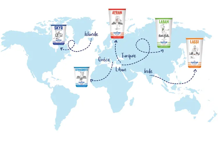 Les Danone du monde, la nouvelle gamme de produits laitiers qui va vous faire voyager